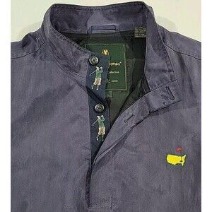 Masters Golf Silk Windbreaker Pullover Jacket Bobby Jones  Men's Size Large